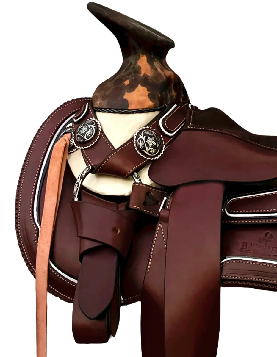 Montura de cantinas de huaje vitral - Imagen 3