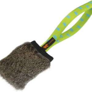Mordedor de bolsillo con pelo de conejo y  sonido/ Rabbit Skin Pocket Squeaker Tug-e-nuff