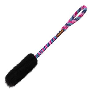 Mordedor pelo de oveja con asa elástica, / WONDABAA Bungee Tug -e-Nuff