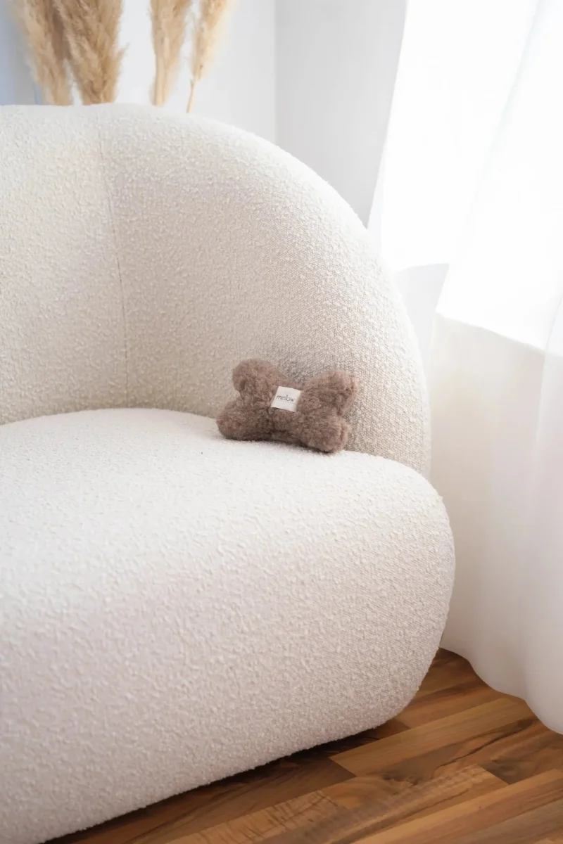 Juguete Hueso para Perros de Lana Natural – Ecológico, Suave y Seguro Beige - Imagen 5