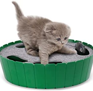 Juguete de caza para gatito con ratón electronico