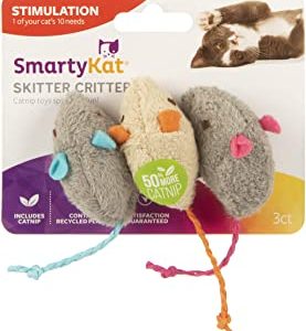 Juguete para gatos – adorable ratón rociado con catnip