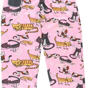 Pijama pantalón rosa con gatitos para Mujer – LazyOne